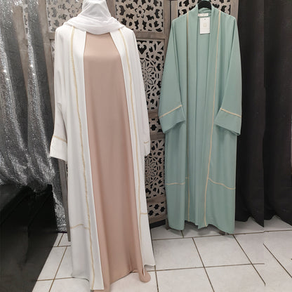 Kaftan Dubai Abaya Kimono Cardigan Muslim Hijab Dress