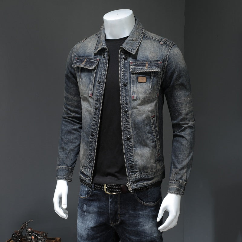 Men's Denim Jacket Plus Size Denim Jacket