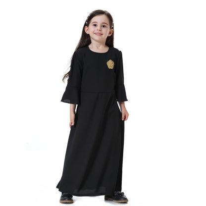 Muslim Southeast Asian Girl Long Skirt Dress