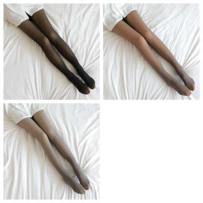 different colors of fake translucent fleece tights dark skin leggin