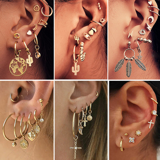 Women Earrings Elegant Girl earing Set