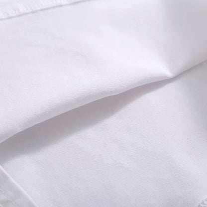 American Retro Pattern Printed Cotton Short Sleeves