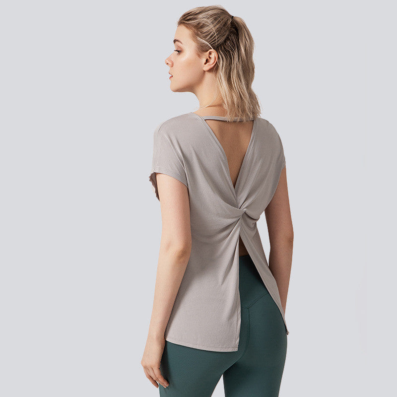 Blouse Beauty Back Quick-drying Sexy Fitness Top Yoga Wear