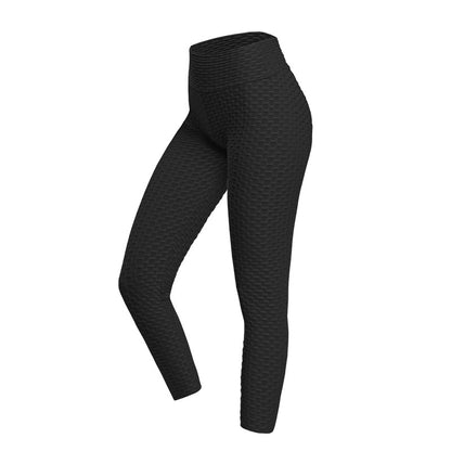 black High Waisted Tummy and Thigh Control Leggings For Women