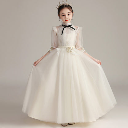 Kids Fashion Lace Wedding Party Dress