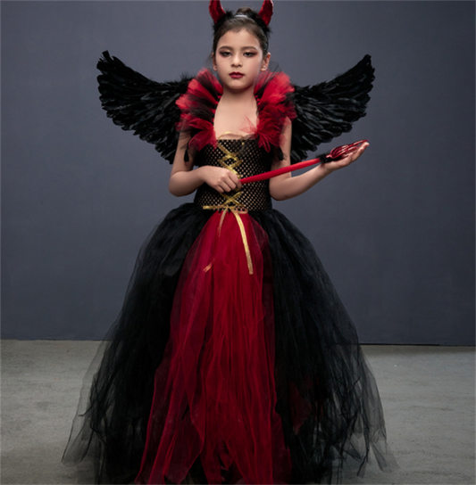 Halloween Little Devil Cosplay Gothic Dress