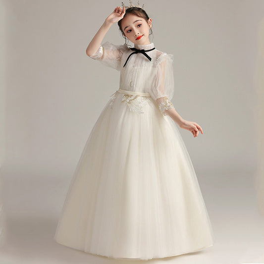 Kids Fashion Lace Wedding Party Dress