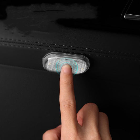 Car Touch Control LED Atmosphere Light Invisible Storage Box