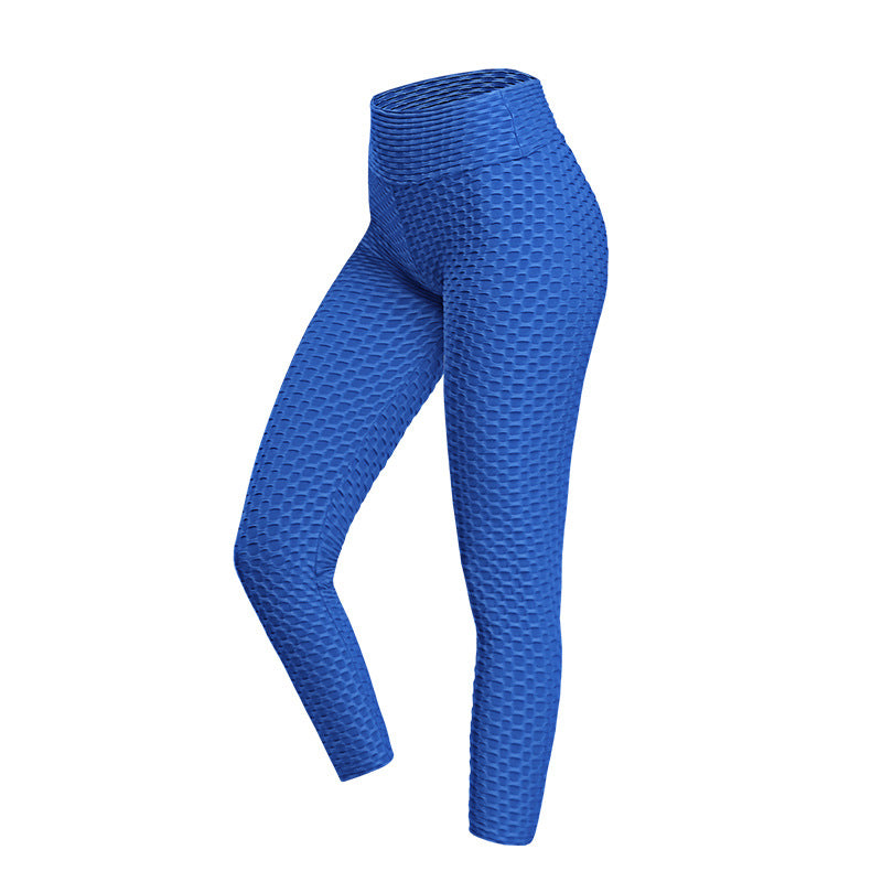 blue High Waisted Tummy and Thigh Control Leggings For Women